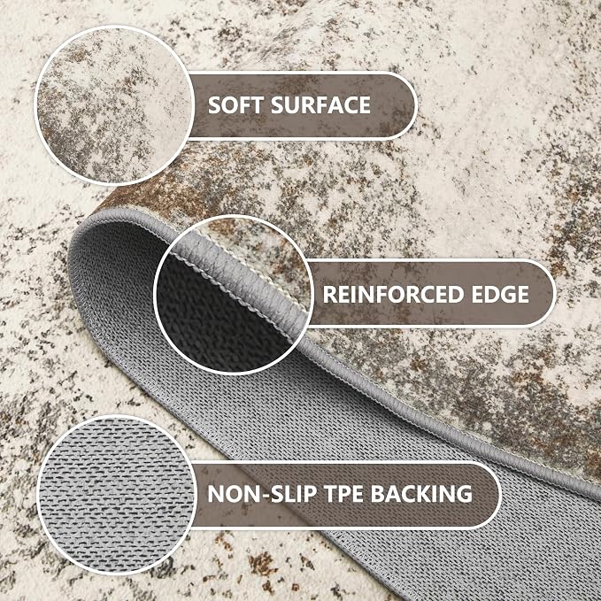 2.6'x8' Hallway Runner Washable Rug - Image 5
