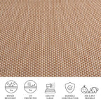 SAFAVIEH Courtyard Collection 7'1" Round Natural/Cream CY8521 Indoor/ Outside - Image 8