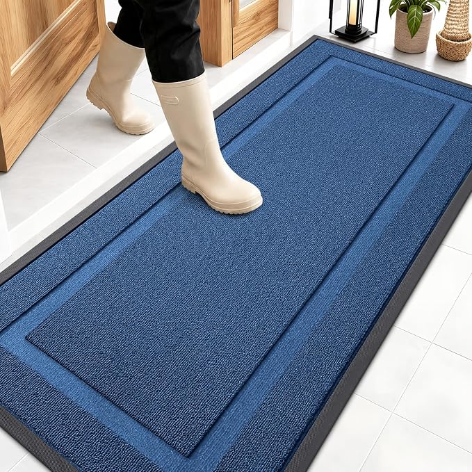 OLANLY Front Door Mat Indoor Outdoor Entrance, Waterproof All-Season, by OLANLY