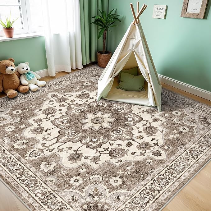 TOPRUUG Washable 6x6 Rug Square - Image 3