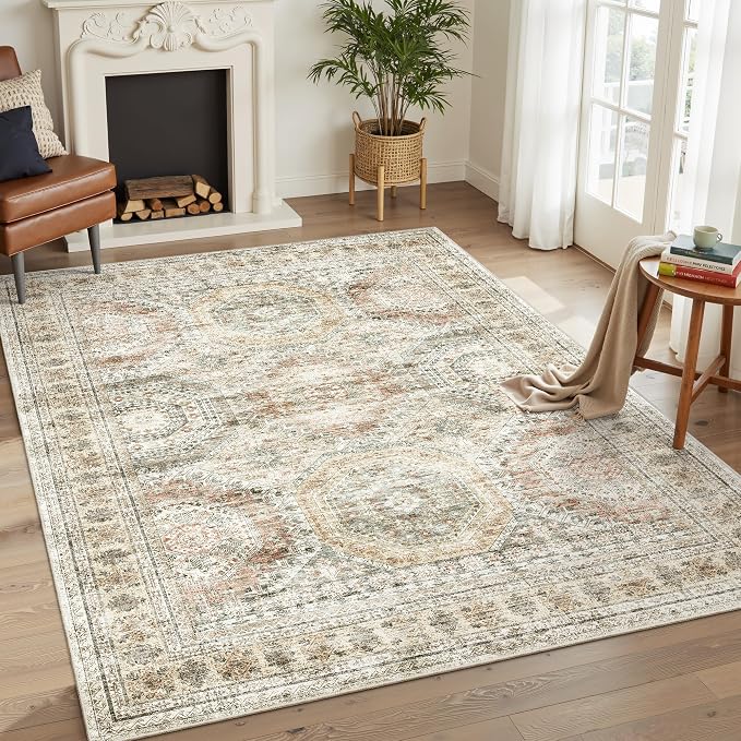 Soalmost 6x9 Area Rug for Living Room Washable 6x9 Non-Slip Modern Rugs for - Image 2