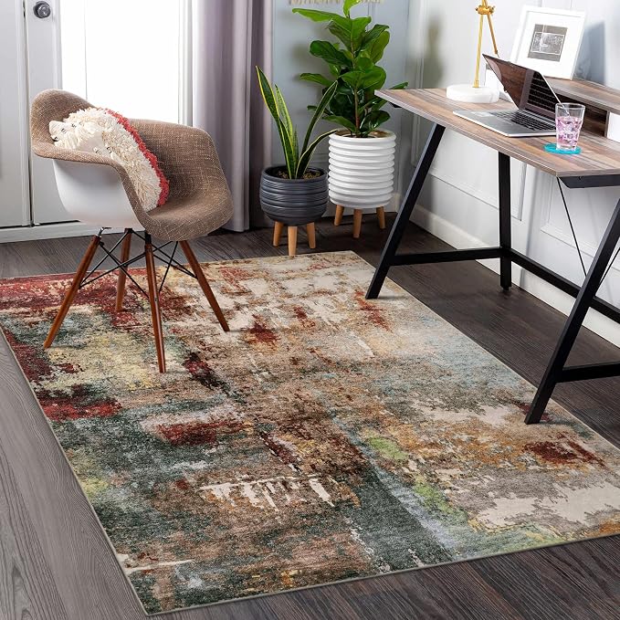 Lahome Modern Abstract 5x7 Area Rugs - Image 8