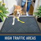 OLANLY Front Door Mat Outside Entrance 33x21, Heavy Duty Sturdy Natural Rubber - Image 5