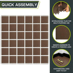 ProsourceFit Exercise Puzzle Mat 1/2-inch, EVA Interlocking Foam Floor Tiles - Image 5
