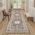 Vintage Hallway Runner Rug 3x12: Large Soft Washable Entryway - Image 4