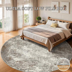 6ft Washable Round Rug - Image 8