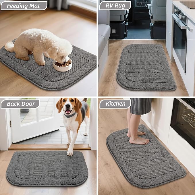 BEQHAUSE 30x18 Inch Kitchen Rug Mat Durable Kitchen Rugs Non-Slip Washable - Image 8