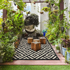 GENIMO Outdoor Rugs 8'x10' Waterproof, Reversible Mats, Area Plastic Straw Rug - Image 3