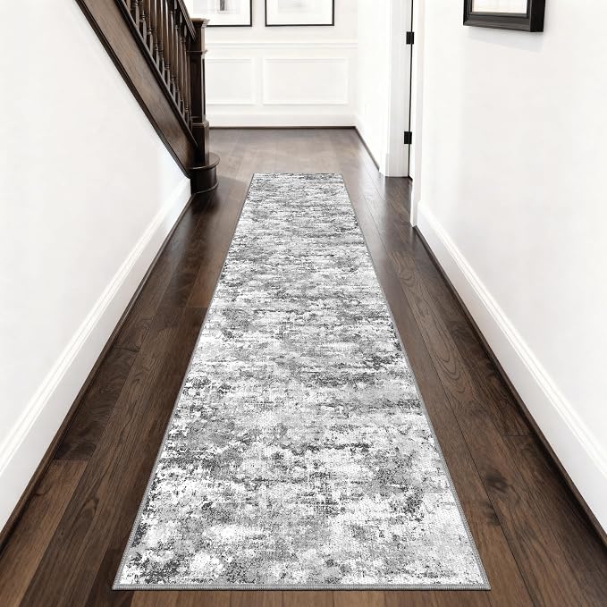 Runners for Hallways Ultra Non-Slip 2x8 Washable Kitchen Rug Abstract Tear and by TTelephant