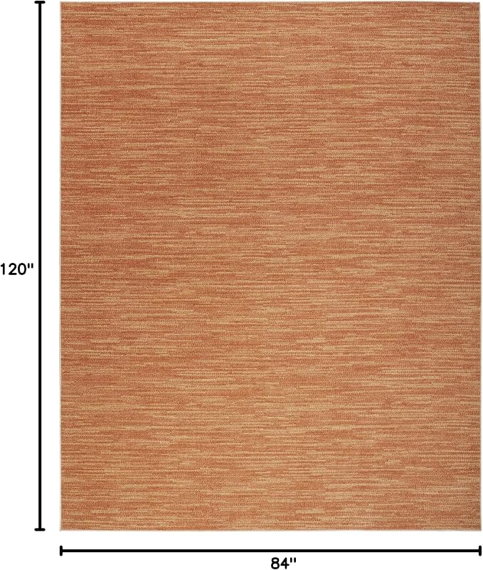 Nourison Home Nourison Essentials Rust 7' x 10' Area Rug - Image 2