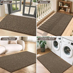 BEQHAUSE Dirt Trapper Door Mat 32" x 48", Non-Slip Washable Doormats Entrance - Image 8