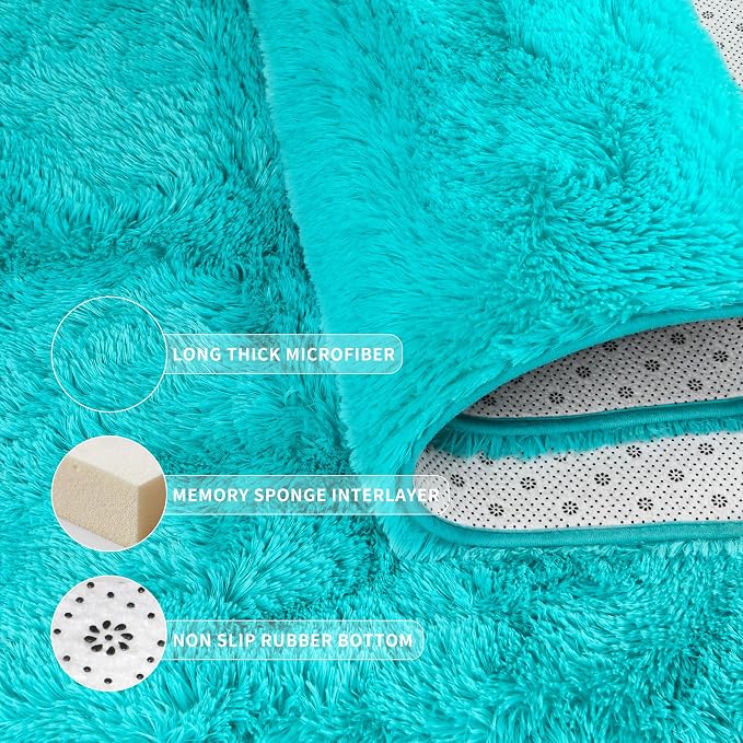 Tepook Super Soft Fluffy Rug for Bedroom, Modern Shaggy Fuzzy Kids Rugs for - Image 6