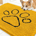 OLANLY Dog Door Mat for Muddy Paws 30x20, Paw Print Design, Absorbs Moisture by OLANLY