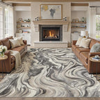 DMOYEST 8x10 Area Rug for Living Room:Washable Modern Neutral Abstract Rug - Image 7