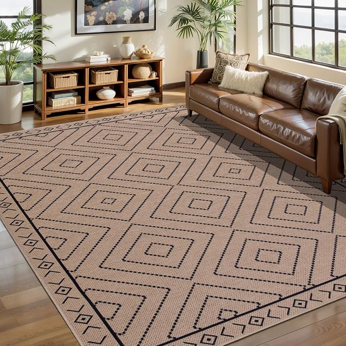 Tangsoo Modern Easy Jute Rug 5x7 Large Washable Area Rug - Image 2