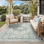 GENIMO Outdoor & Indoor Area Rug 6'x9', Waterproof, Non-Shedding, Easy Cleaning by GENIMO