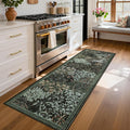 GarveeHome Forest Runner Rug, Botanical Low Pile Non Slip Stain Resistance by GarveeHome