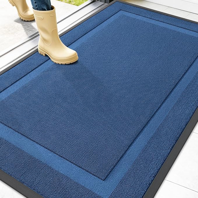 OLANLY Front Door Mat Indoor Outdoor Entrance, Waterproof All-Season, by OLANLY