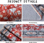 Rugcomf Runner Rug 2'x6' Hallway Rug Washable Boho Soft Area Rug Non-Slip - Image 6