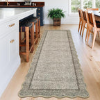 GarveeHome Scalloped Washable Runner Rug 2x10 Runner Modern Kitchen Runner Rug - Image 3