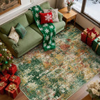 RELEANY Washable Area Rugs 8'x10' Non-Slip Modern Abstract Soft - Image 9