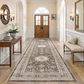 Vintage Hallway Runner Rug 3x12: Large Soft Washable Entryway by COTILED