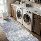 Hallway 2x8 Washable Runner Rug: Abstract Stain Resistant Kitchen Entryway Rugs - Image 5