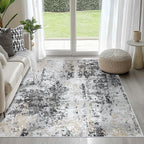 4x6 Area Rugs for Living Room Rug Washable: Abstract Rug for Dining Room by Aelenmu