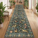 DUKINO 3x12 Runner Rug, Non Slip Animal Print Runner Rug by DUKINO