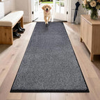 PURRUGS Dirt Trapping Door Mat 31.5" x 70", Non-Slip Machine Washable Entryway by PURRUGS