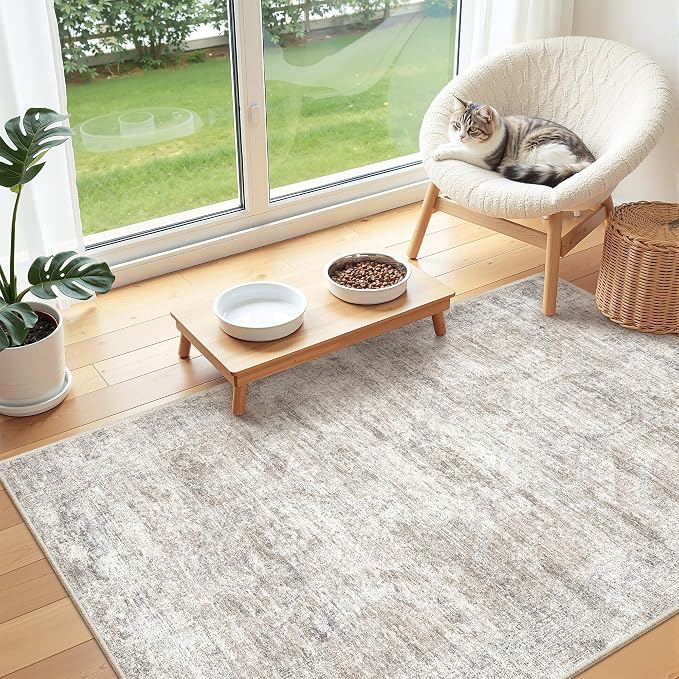 3x4 Washable Area Rug for Entryway, Soft Kitchen Rugs Non Slip for Dining Room - Image 4
