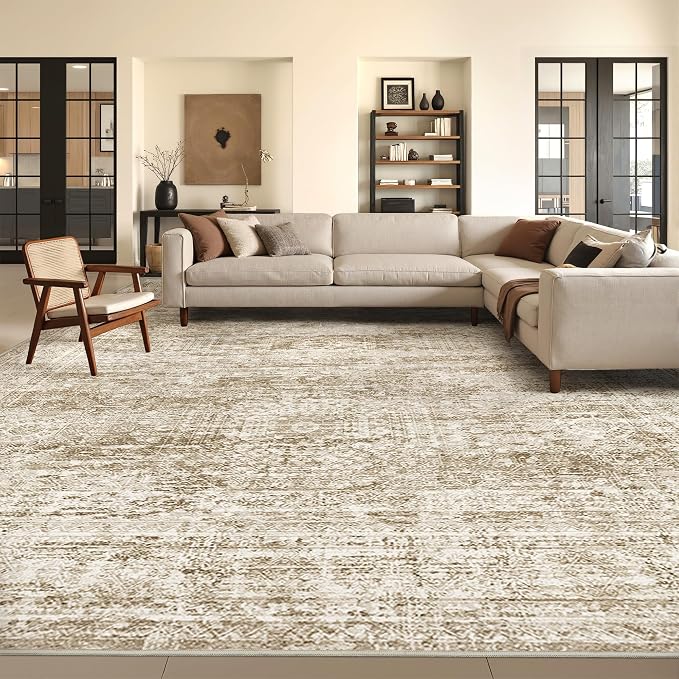 8x10 Area Rugs for Living Room, Non-Slip Backing Large Washable Rug for Nursery - Image 3