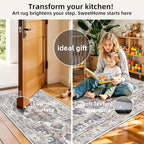 4 Pieces Kitchen Rug Set: Washable Water Resisitant Carpet - Image 3