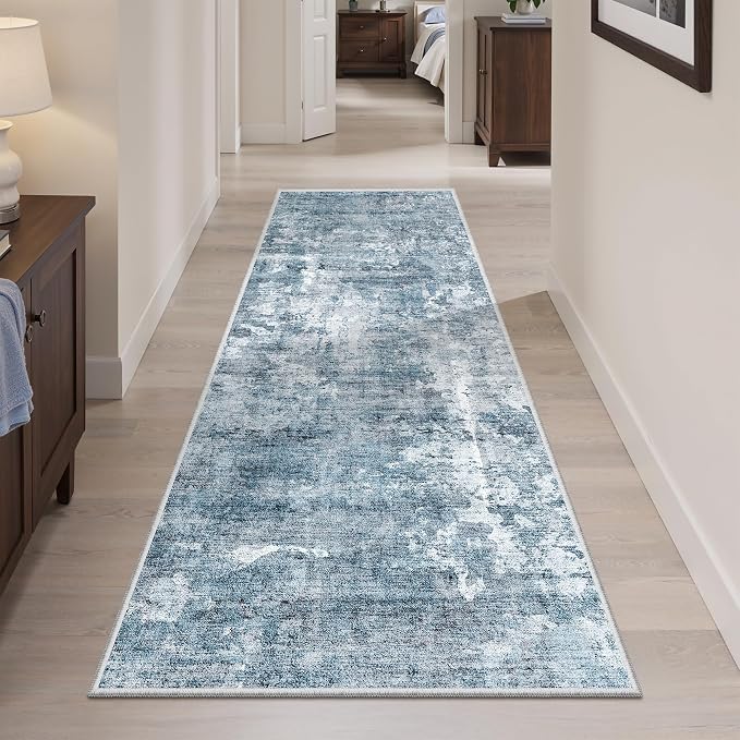 Soalmost Runner Rug 2'x6' Abstract Washable Non-Slip Runner Rugs - Image 2