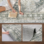 zesthome 8x10 Area Rugs for Living Room, Non-Slip Backing Washable Rugs - Image 6