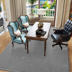 Pettop 6x9 ft Grey Area Rugs for Bedroom Living Room, Washable Memory Foam - Image 6