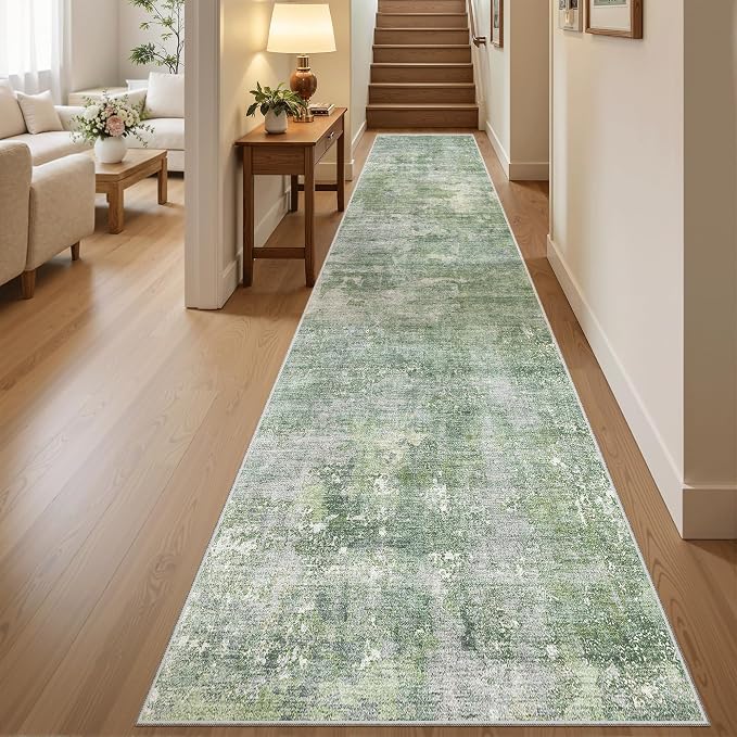 Soalmost Runner Rug 2x12 Washable Non-Slip Hallway Runner Rugs by Soalmost
