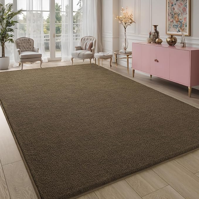Pettop 5x7 ft Light Brown Area Rugs - Image 7