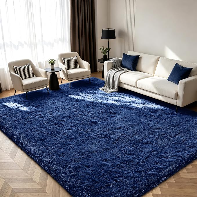 Shag Area Rugs for Bedroom Living Room, 4X6 Ultra Soft Fluffy Area Rugs for Dorm by Boshengya