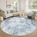 DMOYEST 8ft Round Area Rug for Living Room by DMOYEST