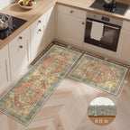 GENIMO Kitchen Rugs Non Slip Washable, Cushioned Standing Mat, Kitchen Runner - Image 2