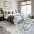 Soalmost Abstract Rug 8x10 Large Living Room Rugs Neutral Modern Washable Area - Image 8