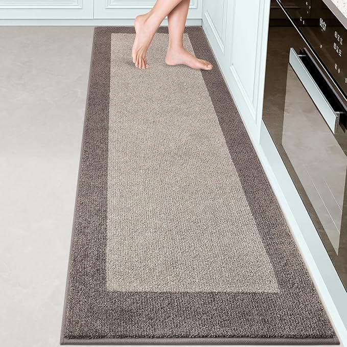 Machine Washable Kitchen Rug 24" x 84", Non Slip Kitchen Mat by Unknown