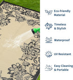 Garvee 5’x8’ Waterproof Patio Outdoor Rug, Outdoor Plastic Straw Rug - Image 2