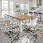 10x14 Area Rugs Living Room: Washable Large Abstract Neutral Modern Soft Rug - Image 4
