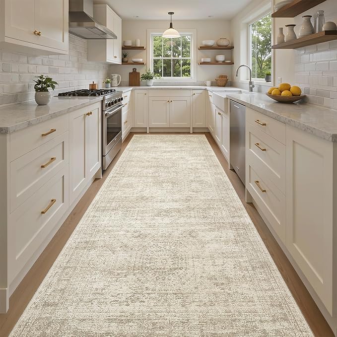 Soalmost 4x10 Wide Hallway Runner Rug: Washable Soft Rug Runners - Image 3