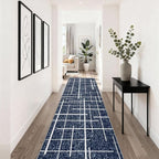 Non Slip Hallway Runner Rug 2x10, Washable Long Rug, Woven Thin Low Pile Carpet - Image 9