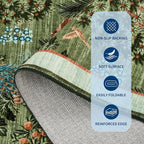 GarveeHome Jungle Animal Print Rug 3x5 Washable Area Rugs - Image 6