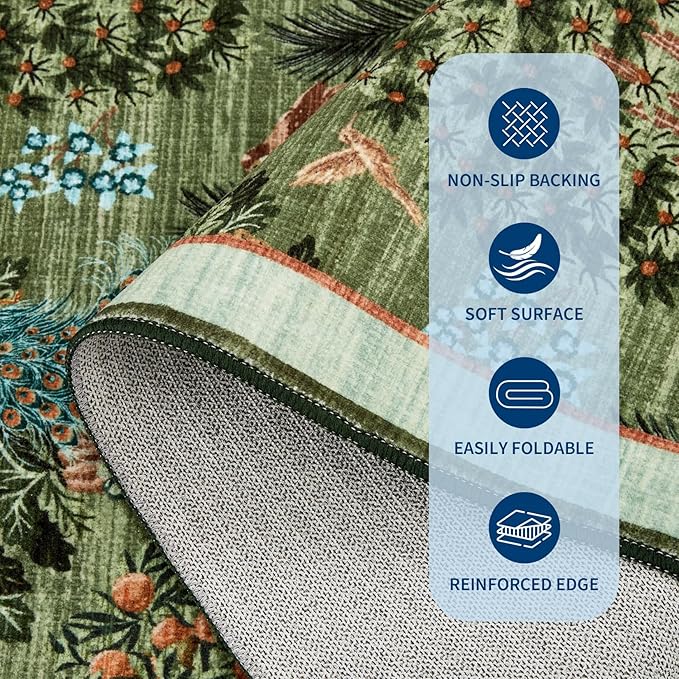 GarveeHome Jungle Rug 10x13 Washable Area Rugs - Image 7