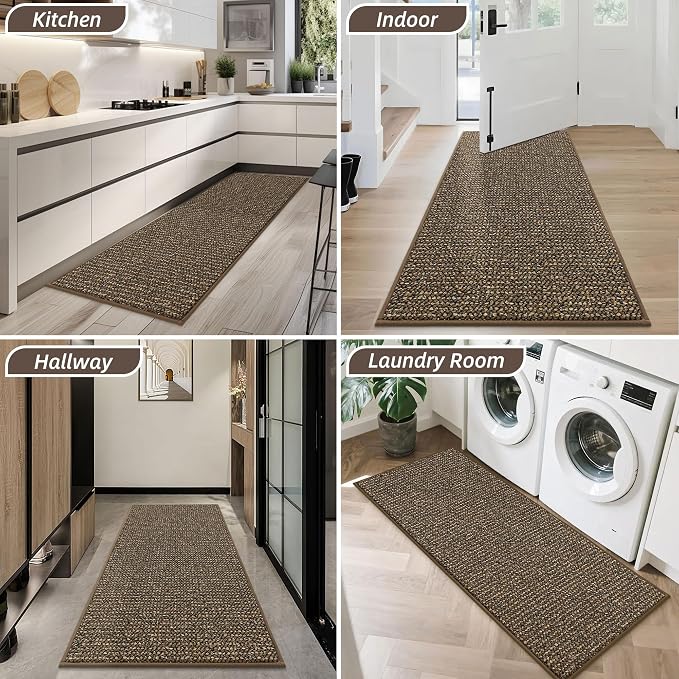BEQHAUSE Dirt Trapper Door Mat 32" x 72", Non-Slip Washable Doormats Entrance - Image 8